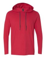 Gildan 987 - Unisex Softstyle® Lightweight Hooded Long Sleeve T-Shirt - Image 6