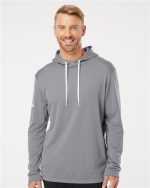 Adidas A530 - Men's Textured Mixed Media Midweight Hooded Sweatshirt