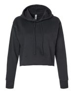 Next Level 9384 - Women's Laguna Sueded Raw Edge Crop Hoodie Sweatshirt - Image 2