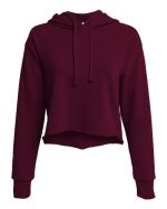 Next Level 9384 - Women's Laguna Sueded Raw Edge Crop Hoodie Sweatshirt - Image 5
