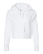 Next Level 9384 - Women's Laguna Sueded Raw Edge Crop Hoodie Sweatshirt - Image 9