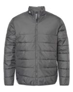 Adidas A570 - Men's 3 Stripe Puffer Full-Zip Jacket - Image 3