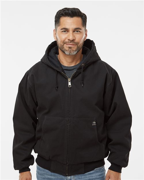 1046_fm DRI DUCK 5020 - Men's Cheyenne Boulder Cloth™ Hooded Jacket with Tricot Quilt Lining - Image 1
