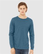 BELLA + CANVAS 3501CVC - Heather CVC Long Sleeve Tee