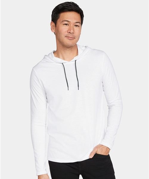 Gildan 987 - Unisex Softstyle® Lightweight Hooded Long Sleeve T-Shirt