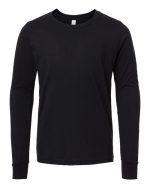 BELLA + CANVAS 3501YCVC - Youth Heather CVC Long Sleeve Tee - Image 4