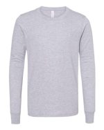 BELLA + CANVAS 3501YCVC - Youth Heather CVC Long Sleeve Tee - Image 2
