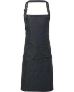 Artisan Collection by Reprime RP126 - Jeans Stitch Denim Bib Apron - Image 2