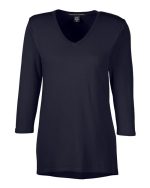 Devon & Jones DP184W - Women's Perfect Fit™ Bracelet-Length V-Neck Top - Image 2