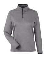 CORE365 CE73W - Women's Venture Heathered Stripe Quarter-Zip Pullover - Image 2