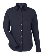 Devon & Jones DG505W - Women's CrownLux Performance® Spencer Poplin Dress Shirt - Image 4