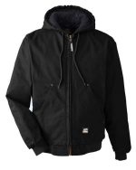 Berne Apparel HJ375 - Men's Heartland Washed Cotton Duck Hooded Jacket - Image 3