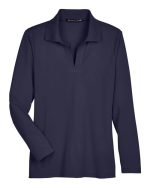 Devon & Jones DG20LW - Women's CrownLux Performance® Plaited Long Sleeve Polo - Image 3