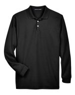 Devon & Jones D110 - Men's Pima Piqué Long Sleeve Polo - Image 2