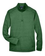 Devon & Jones DG798 - Men's Newbury Mélange Fleece Quarter-Zip Pullover - Image 4
