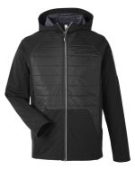 CORE365 CE808 - Unisex Techno Lite Hybrid Hooded Jacket - Image 2