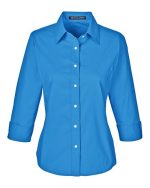 Devon & Jones DP625W - Women's Perfect Fit™ Three-Quarter Sleeve Stretch Poplin Dress Shirt - Image 4