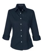 Devon & Jones DP625W - Women's Perfect Fit™ Three-Quarter Sleeve Stretch Poplin Dress Shirt - Image 6