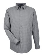 Devon & Jones DG535 - Men's CrownLux Performance® Tonal Mini Check Woven Dress Shirt - Image 3