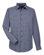 Devon & Jones DG535 - Men's CrownLux Performance® Tonal Mini Check Woven Dress Shirt - Image 4