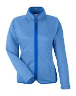 CORE365 CE72W - Women's Venture Heathered Stripe Full-Zip - Image 5