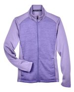 Devon & Jones DG796W - Women's Newbury Colorblock Mélange Fleece Full-Zip Jacket - Image 5