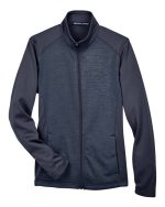 Devon & Jones DG796W - Women's Newbury Colorblock Mélange Fleece Full-Zip Jacket - Image 6