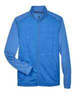 Devon & Jones DG796 - Men's Newbury Colorblock Mélange Fleece Full-Zip jacket - Image 4