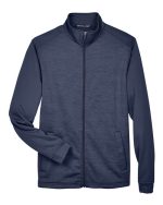 Devon & Jones DG796 - Men's Newbury Colorblock Mélange Fleece Full-Zip jacket - Image 5