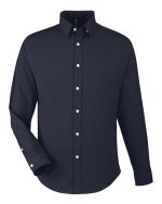 Devon & Jones DG505 - Men's CrownLux Performance® Spencer Poplin Dress Shirt - Image 4