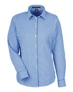Devon & Jones DG536W - Women's CrownLux Performance® Gingham Dress Shirt - Image 2