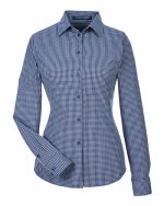 Devon & Jones DG535W - Women's CrownLux Performance® Tonal Mini Check Woven Dress Shirt - Image 4