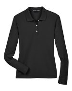 Devon & Jones D110W - Women's Pima Piqué Long Sleeve Polo - Image 2