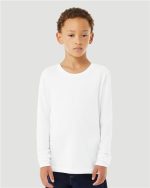 BELLA + CANVAS 3501YCVC - Youth Heather CVC Long Sleeve Tee