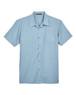 Harriton M560 - Men's Barbados Textured Camp Shirt - Image 3