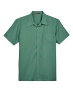 Harriton M560 - Men's Barbados Textured Camp Shirt - Image 8