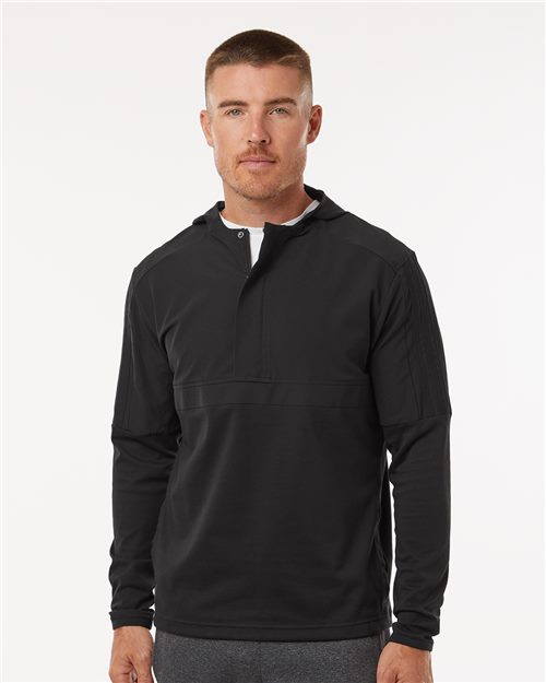 12210_fm Adidas A607 - Men's Half-Zip Hooded Anorak - Image 1