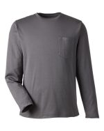 Harriton M118L - Unisex Charge Snag and Soil Protect Long Sleeve T-Shirt - Image 3