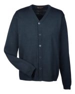 Harriton M425 - Men's Pilbloc™ V-Neck Button Cardigan Sweater - Image 3