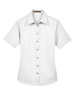 Harriton M500SW - Women's Easy Blend™ Short Sleeve Twill Dress Shirt with Stain-Release - Image 6