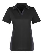 Harriton M386W - Women's Flash Snag Protection Plus IL Colorblock Polo - Image 2