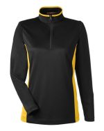 Harriton M786W - Women's Flash Snag Protection Plus IL Colorblock Quarter-Zip Pullover - Image 3
