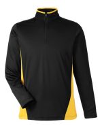 Harriton M786 - Men's Flash Snag Protection Plus IL Colorblock Quarter-Zip Pullover - Image 3