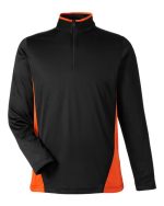 Harriton M786 - Men's Flash Snag Protection Plus IL Colorblock Quarter-Zip Pullover - Image 4