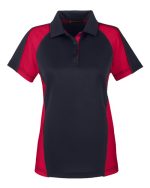 Harriton M385W - Women's Advantage Snag Protection Plus IL Colorblock Polo - Image 2
