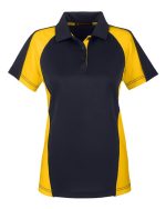Harriton M385W - Women's Advantage Snag Protection Plus IL Colorblock Polo - Image 3