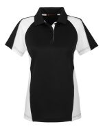 Harriton M385W - Women's Advantage Snag Protection Plus IL Colorblock Polo - Image 4