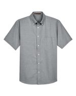Harriton M600S - Men's Oxford Short Sleeve with Stain-Release - Image 4