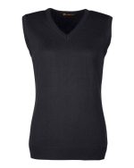 Harriton M415W - Women's Pilbloc™ V-Neck Sweater Vest - Image 2