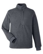 North End NE713 - Men's Aura Sweater Fleece Quarter-Zip Pullover - Image 3